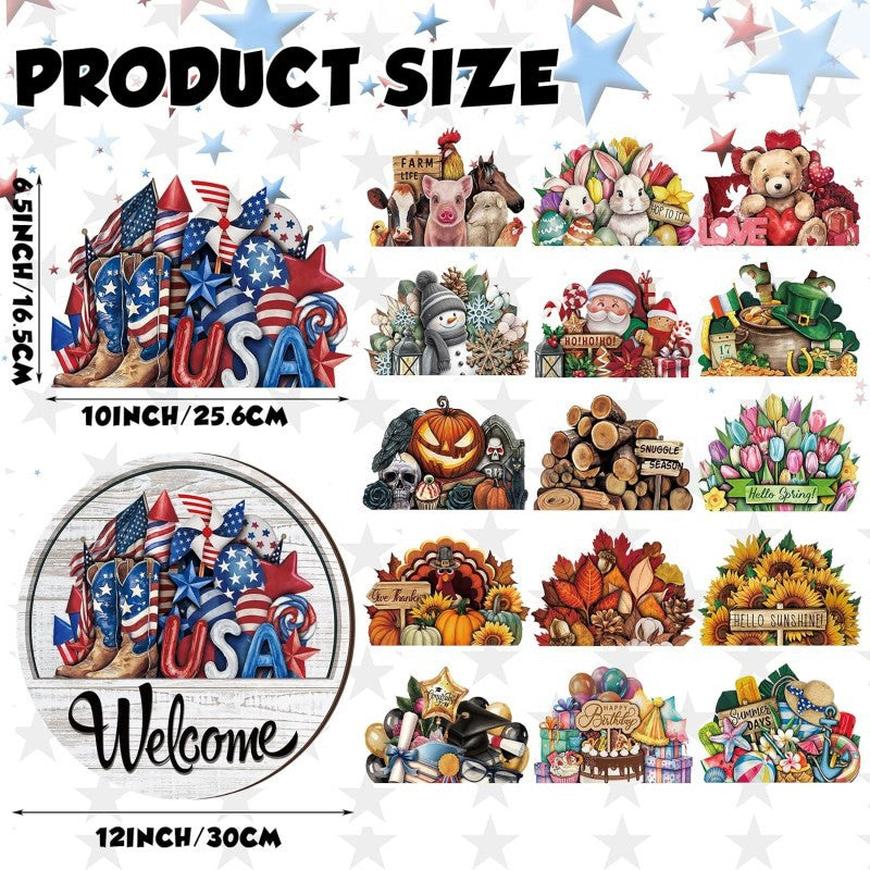 16 piece interchangeable welcome sign package